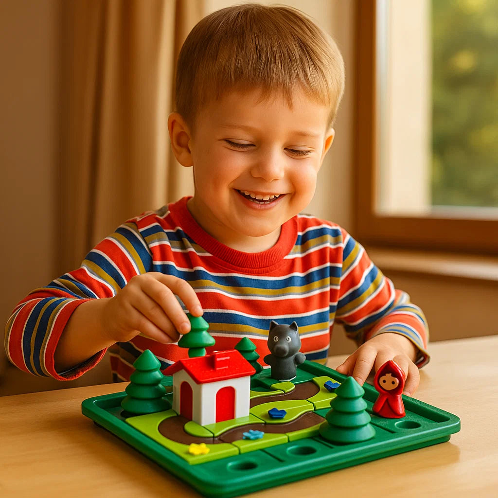 Montessori Rotkäpchen Puzzle und Geschicklichkeitsspiel