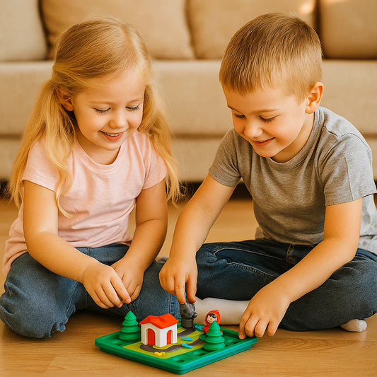 Montessori Rotkäpchen Puzzle und Geschicklichkeitsspiel