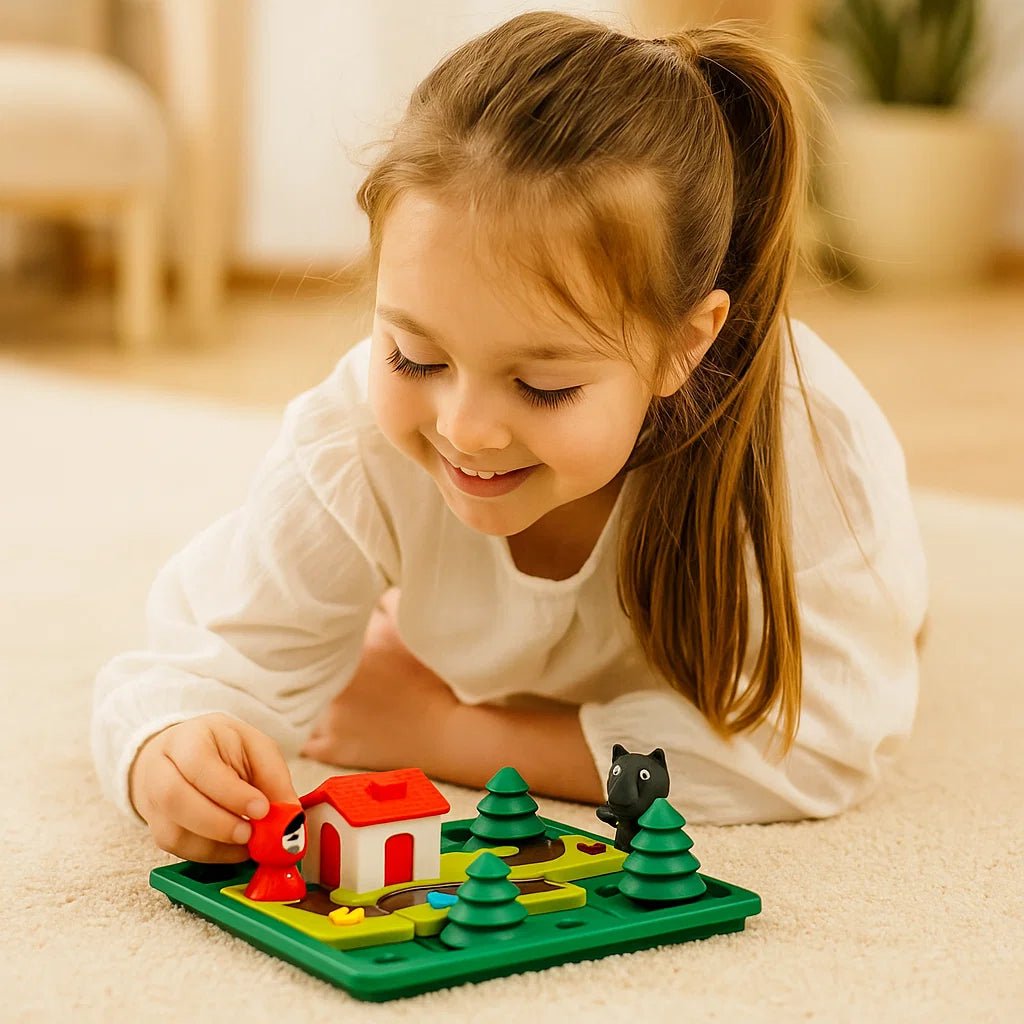 Montessori Rotkäpchen Puzzle und Geschicklichkeitsspiel