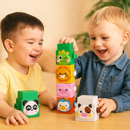 Pädagogisches Montessori Tier Stapelset Bauspielzeug