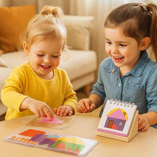 Geometrisches Farben und Formen Puzzle Rätselspiel - Fördert Logisches Denken