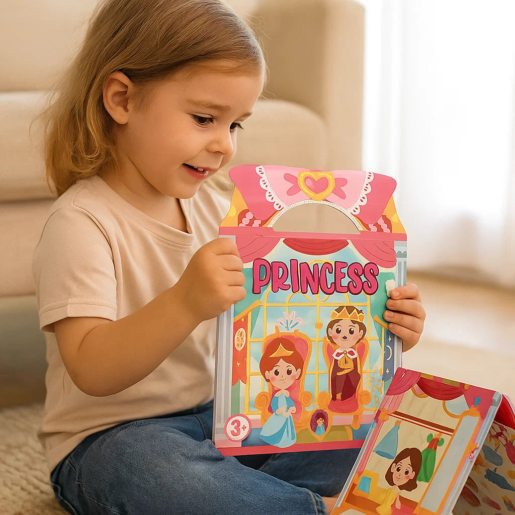 Wiederverwendbare Montessori Sticker Bücher mit verschiedenen Themenwelten