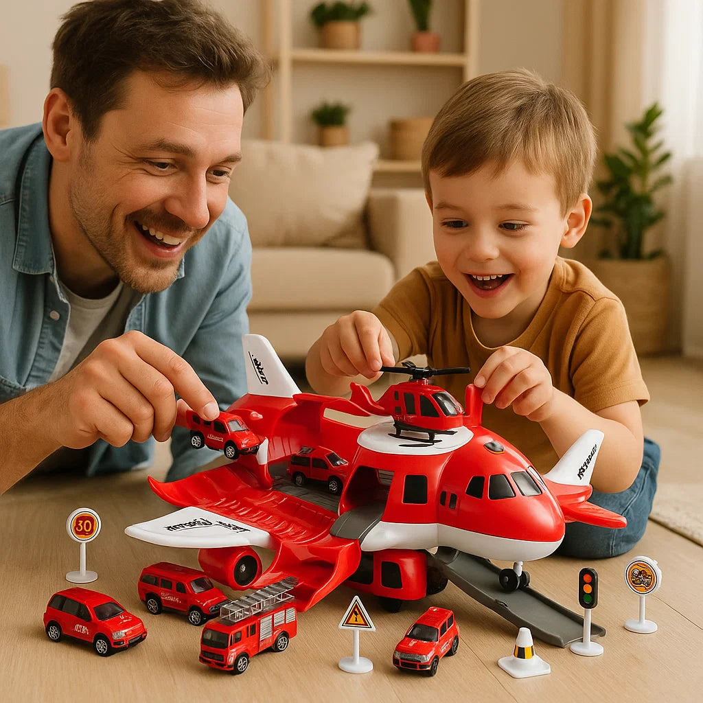 Flugzeug und Fahrzeug Spiel Set
