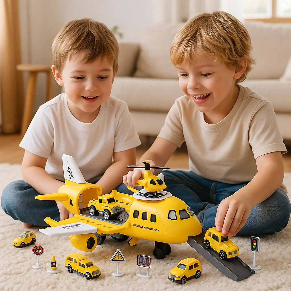 Flugzeug und Fahrzeug Spiel Set