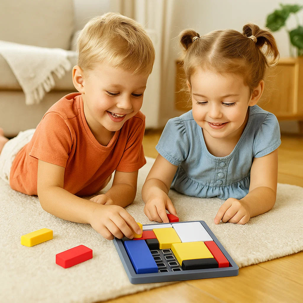 Kreatives geometrisches Block-Puzzlespiel