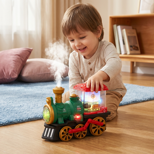 Intelligente Kinder Dampflokomotive mit Echtem Dampf