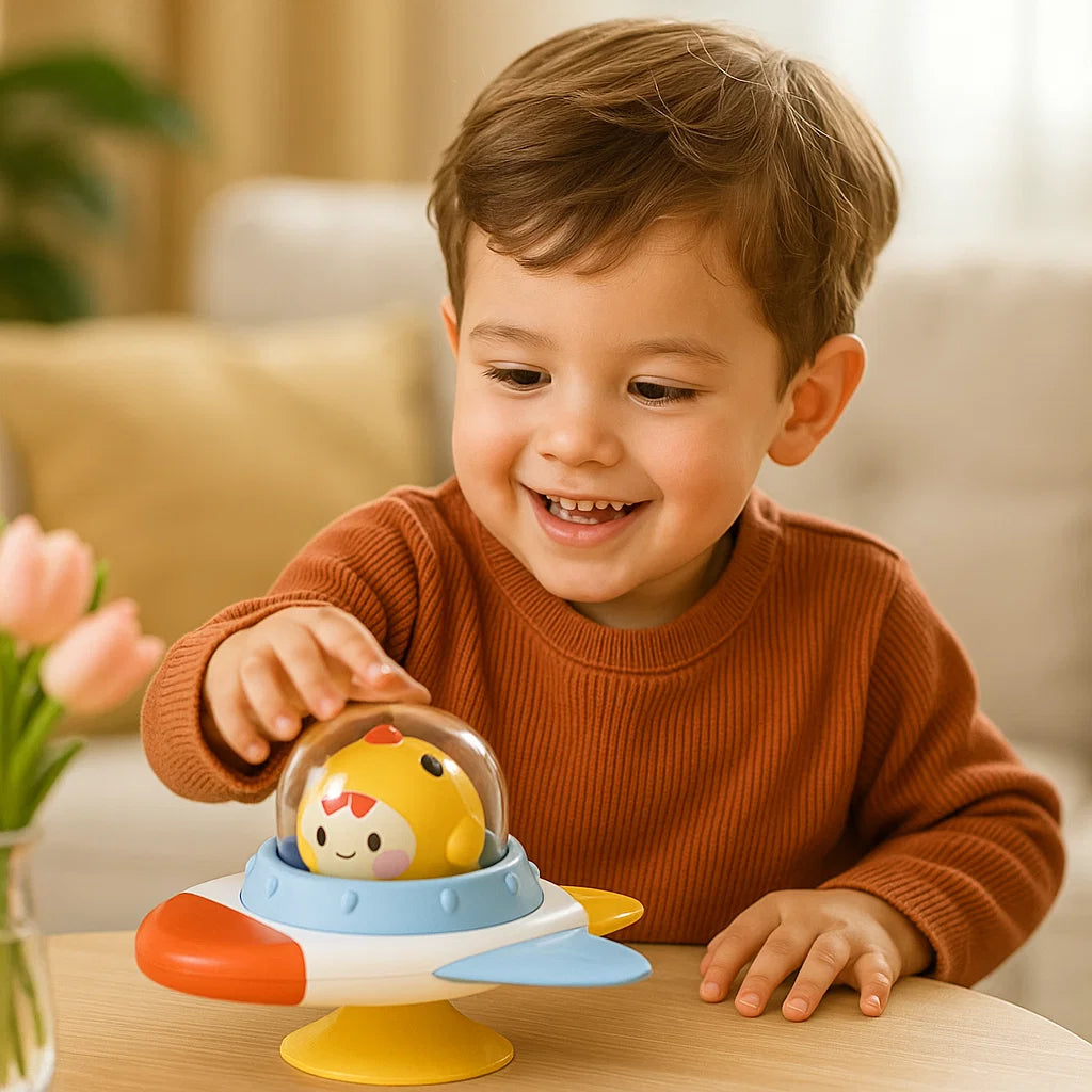 Montessori Saugnapf Spinner – Rotierendes Lernspielzeug