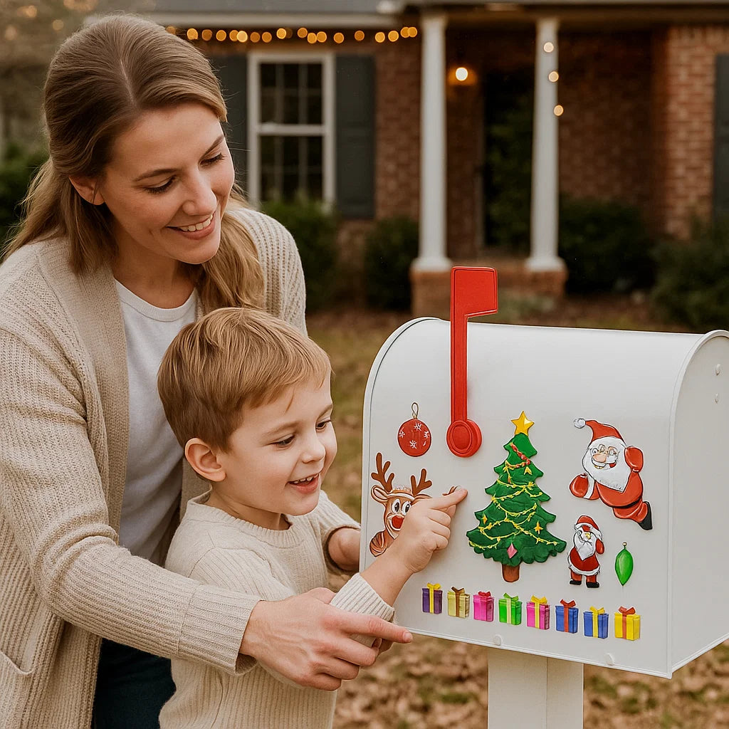 Weihnachtliches Montessori Magnet Sticker Set zum Selber Dekorieren