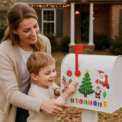 Weihnachtliches Montessori Magnet Sticker Set zum Selber Dekorieren
