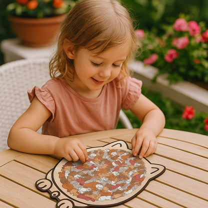Katzen Puzzle aus Holz
