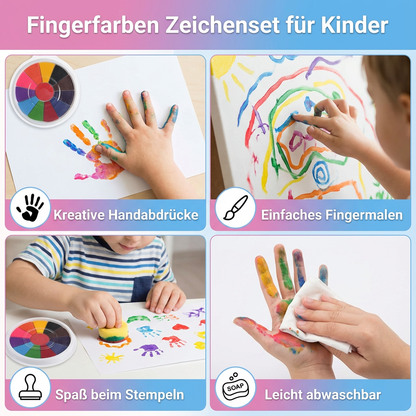 Fingerfarben Zeichenset für Kinder