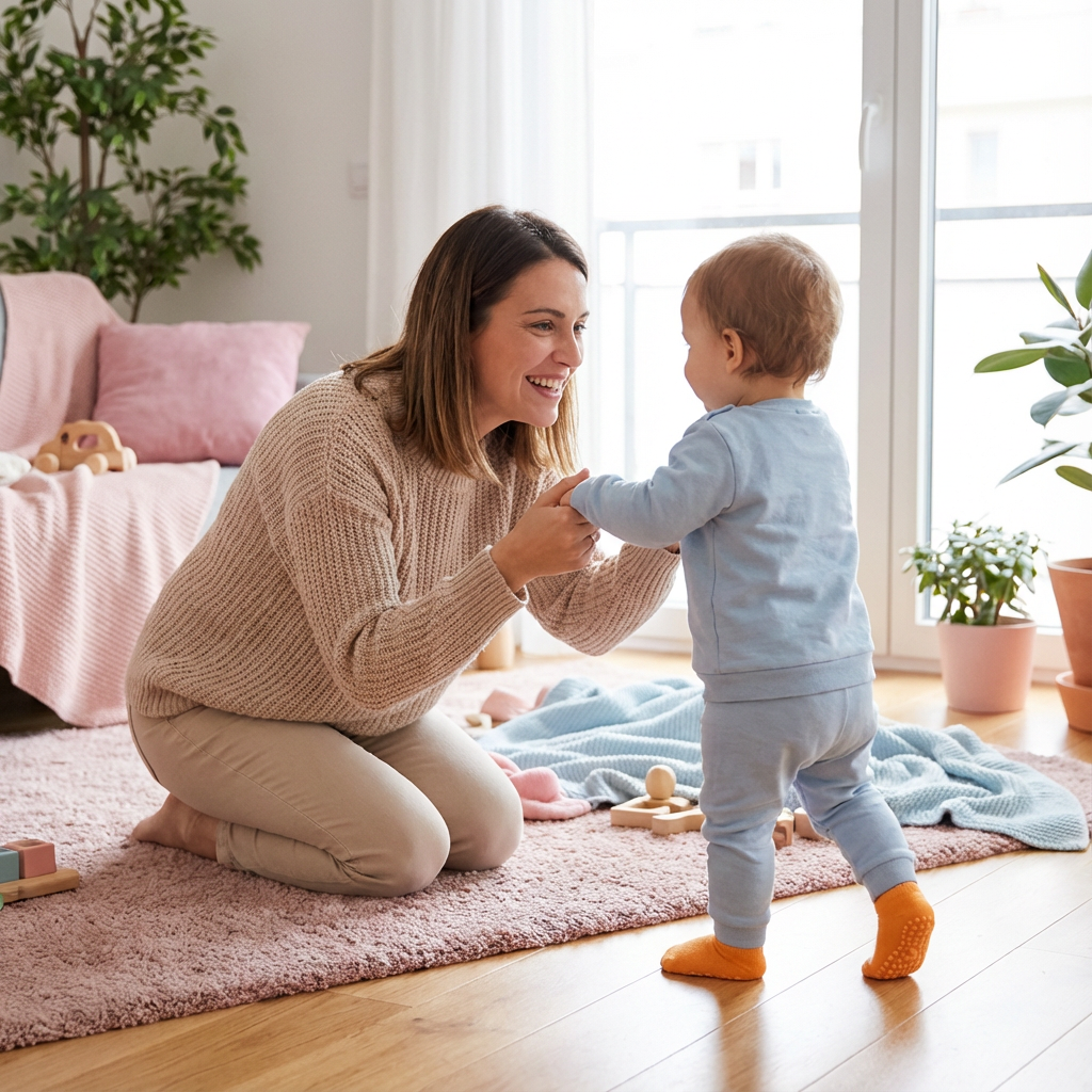 Sichere Anti-Rutsch Socken Schuhe für Kinder
