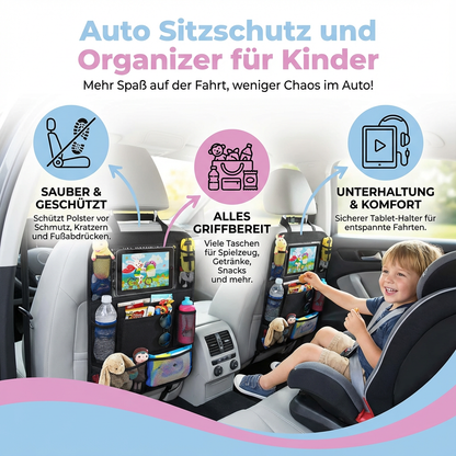 Auto Sitzschutz und Organizer für Kinder