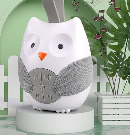 Einschlafhilfe Eule mit Musik & Geräuschen – Tragbarer Soundmaschine für Babys