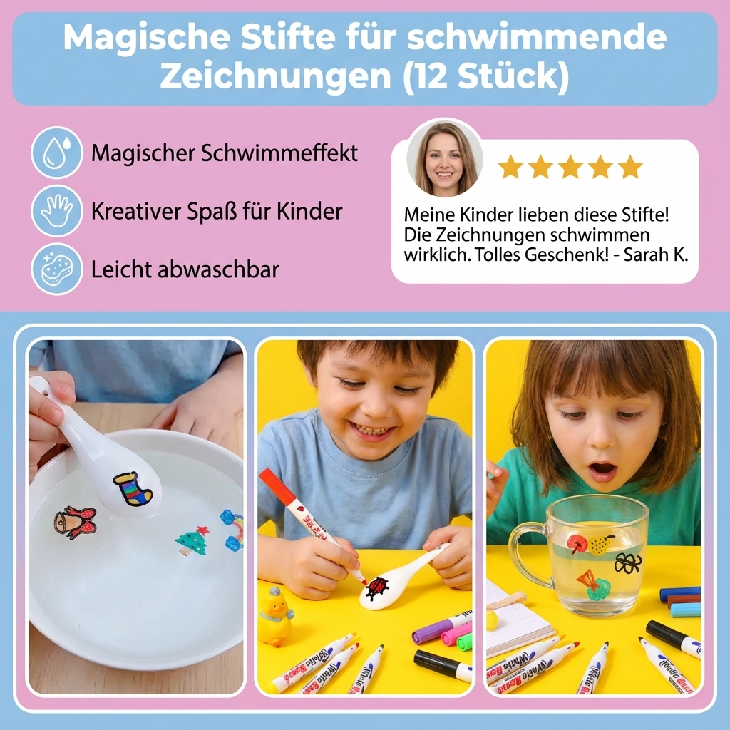 Magische Stifte für schwimmende Zeichnungen (12 Stück)