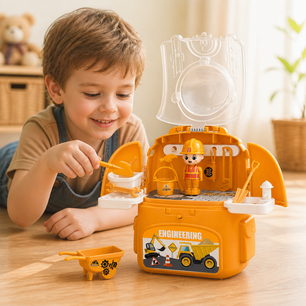 3-in-1 Rucksack-Spielset für unterwegs
