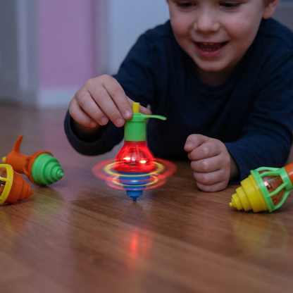Leuchtender LED-Kreisel – Buntes Geschenkspielzeug für Kinder