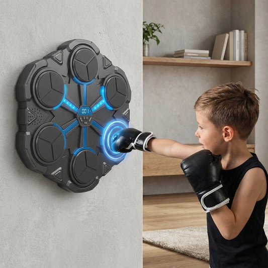 Bluetooth Musik-Boxtrainer für die Wand – Interaktives Boxziel mit Licht & Sound