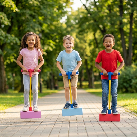 Kinder-Pogo-Hüpfer aus Schaumstoff – Hüpfspielzeug für drinnen & draußen