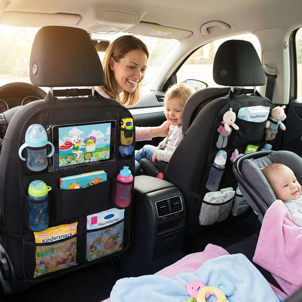 Auto Sitzschutz und Organizer für Kinder