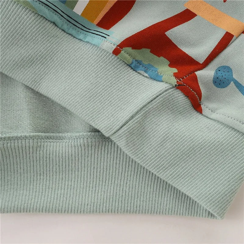 Niedlicher Pullover mit Bauernhof-Design für Kinder – Bequemer Sweatshirt in Pastellfarben