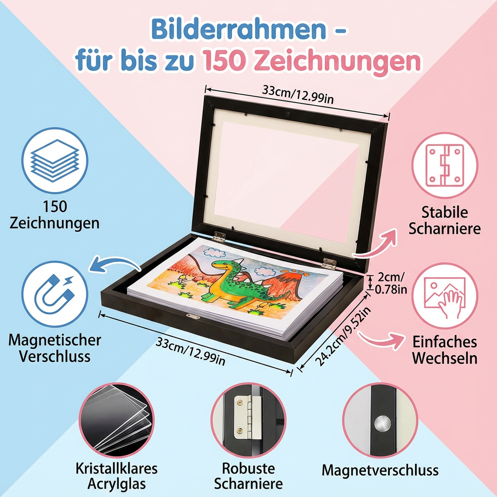 Bilderrahmen - für bis zu 150 Zeichnungen