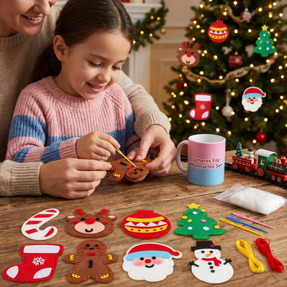 Sicheres Filz Weihnachts Set zum Selber Nähen