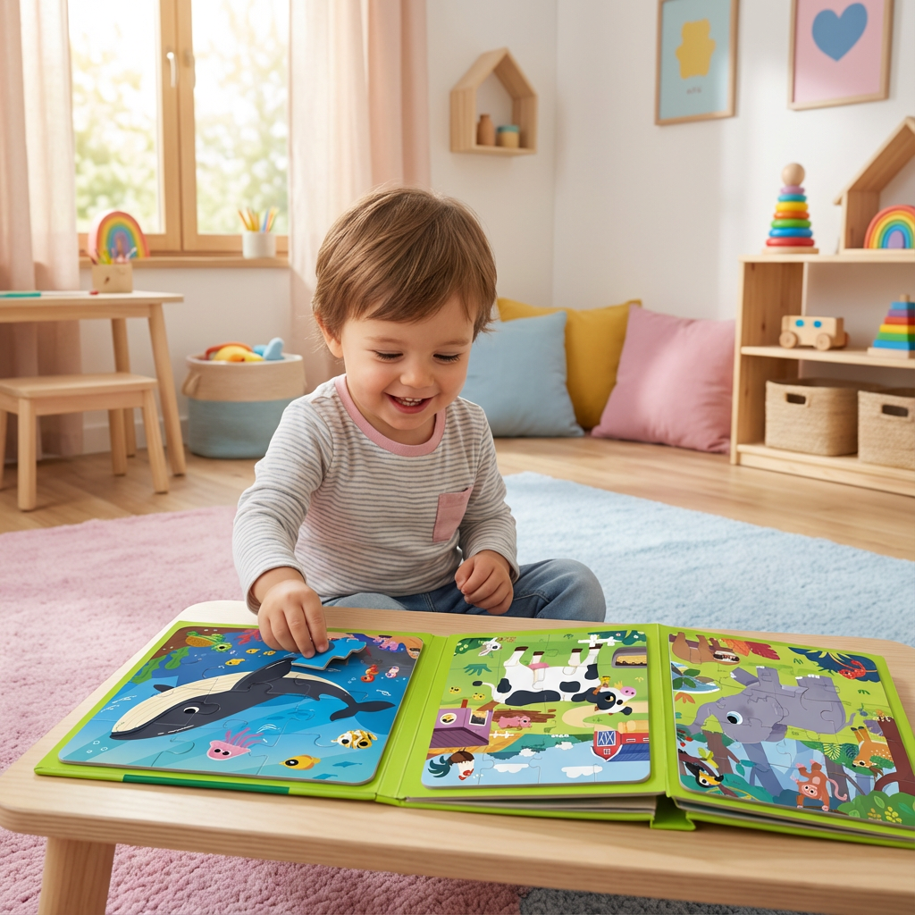 Magnetisches Montessori Puzzle Buch