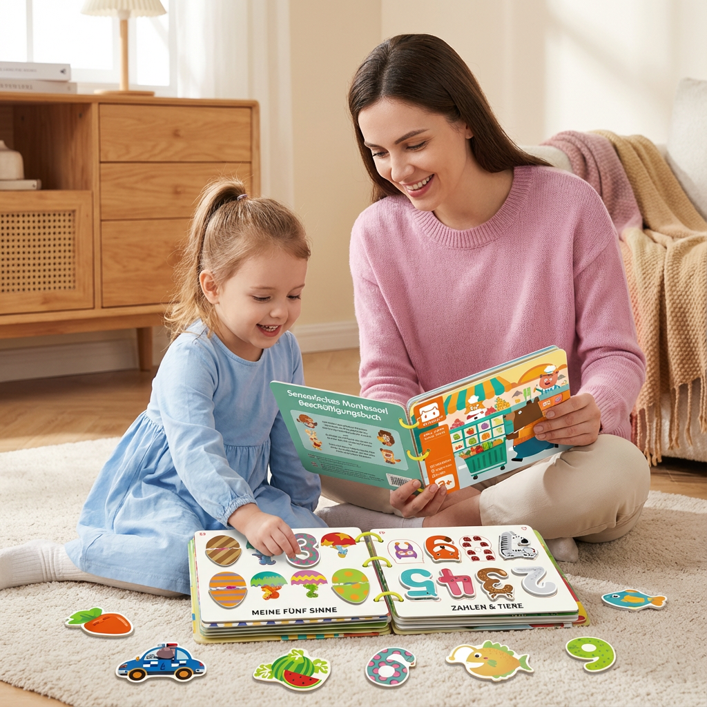 Sensorisches Montessori Beschäftigungsbuch