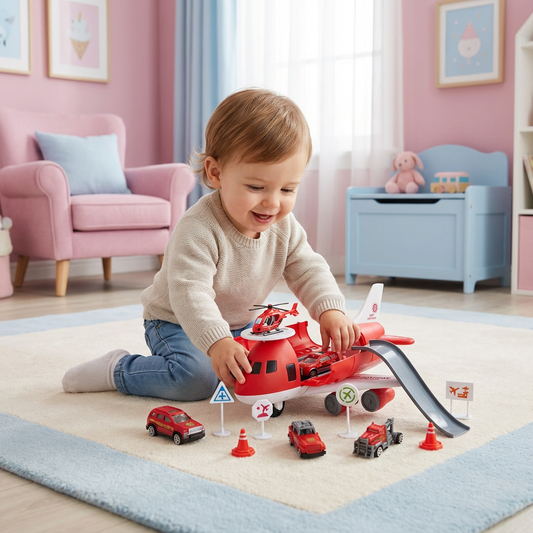 Flugzeug und Fahrzeug Spiel Set