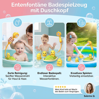 Entenfontäne Badespielzeug mit Duschkopf