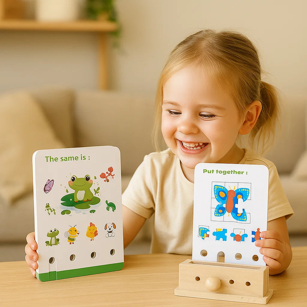 Holz Logik Entschlüsselungs Lernspiel für Kinder - Frühe Fähigkeiten Fördern