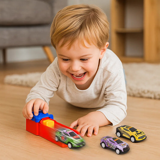 Auto Katapult Rennspiel Set