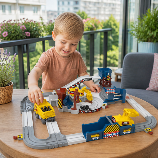 Interaktive elektrische Abenteuer-Steinbruch-Eisenbahn
