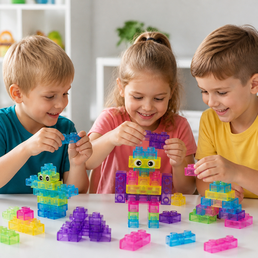 Zauberhafte Gummiblockchen, weiche Bausteine für Kinder