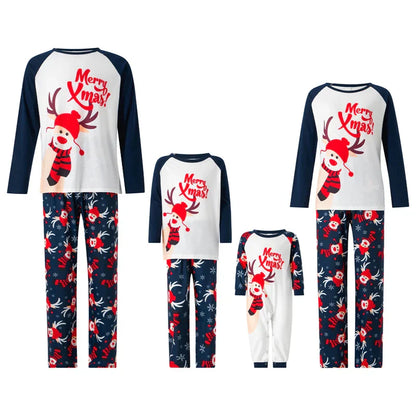 Weihnachts-Pyjama-Set für die Familie – Lustiger Rentier-Druck für Groß und Klein