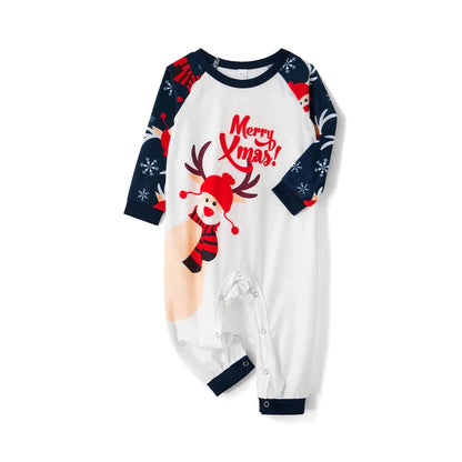 Weihnachts-Pyjama-Set für die Familie – Lustiger Rentier-Druck für Groß und Klein