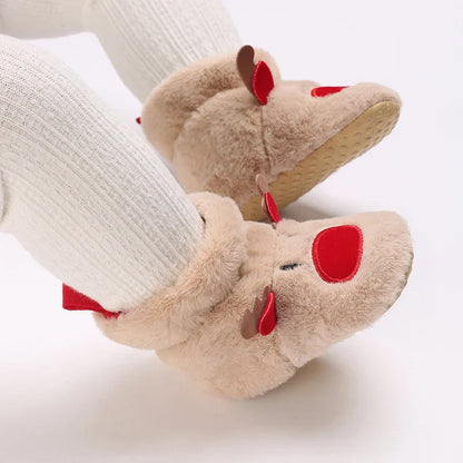 Weihnachtshausschuhe für Kinder - Süße Rentier & Santa Designs