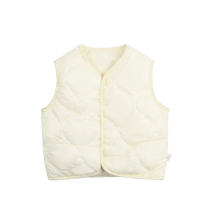 Für Jungen & Mädchen – Weicher Bodywarmer in Pastellfarben – Leichte Weste in Pink, Beige und Grün