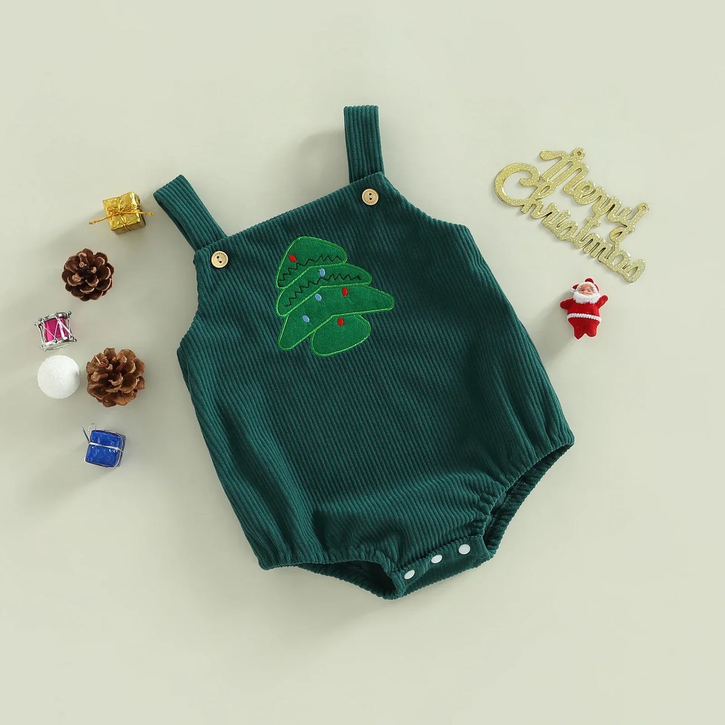 Weihnachtsstrampler für Babys – Niedlicher Overall mit Weihnachtsdesign