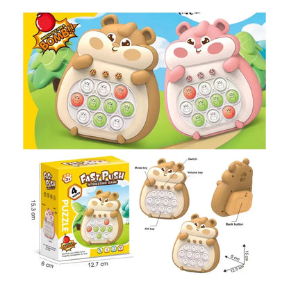 Schnelligkeitsspiel für Kinder – Interaktives Hamster-Puzzle mit 4 Spielmodi