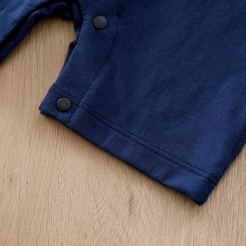 Baby Pyjama-Bodysuit mit Elefanten-Design – Kurzärmelig und Bequem
