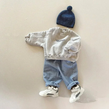 Some Kind of Wonderful“ – Kinder Pullover mit Niedlichem Schriftzug