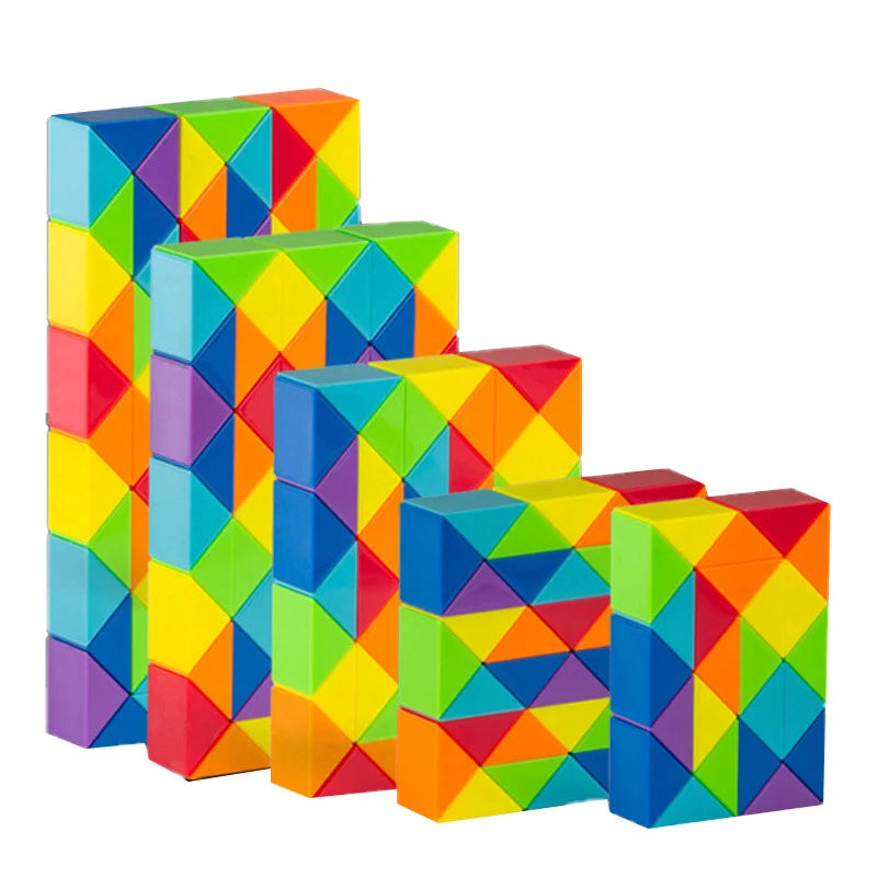 Knobelspaß – Bunter Schlangenwürfel