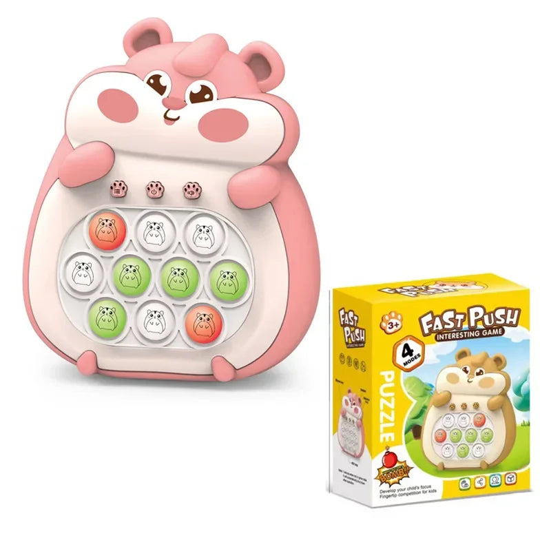 Schnelligkeitsspiel für Kinder – Interaktives Hamster-Puzzle mit 4 Spielmodi