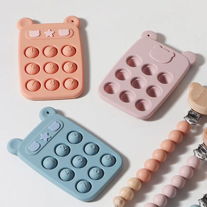 Beißring & Fidget-Spielzeug – Weicher Silikon-Stresslöser Für Babys