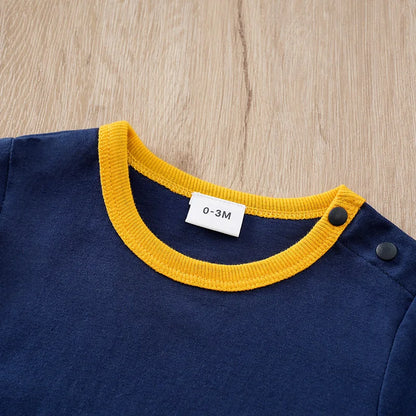 Baby Pyjama-Bodysuit mit Elefanten-Design – Kurzärmelig und Bequem