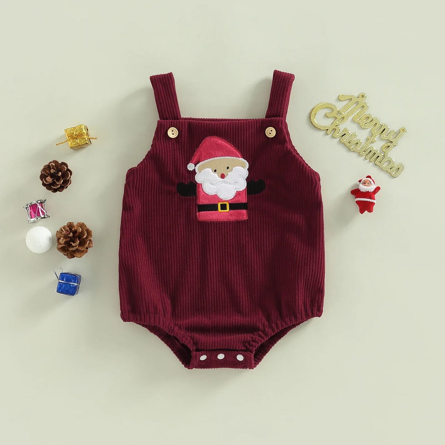Weihnachtsstrampler für Babys – Niedlicher Overall mit Weihnachtsdesign