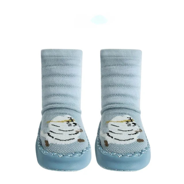 Kuschelige Schritte – Rutschfeste Baby Hausschuhe