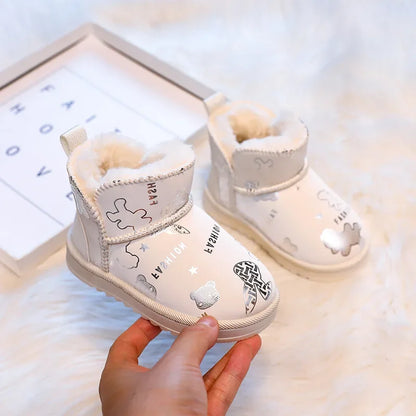 Wasserfestes Design – Kinder-Schneestiefel Mit Fashion-Print